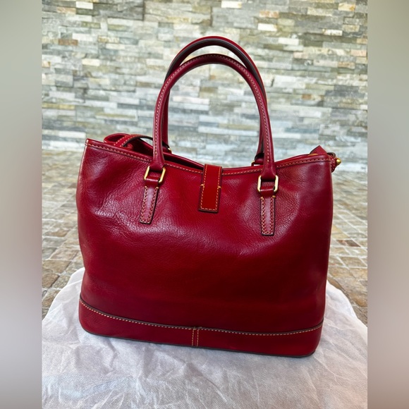 Dooney and bourke red Florentine  Perry satchel - Picture 10 of 15